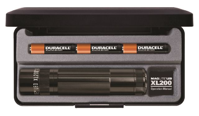 Maglite XL200 3-Cell AAA LED Flashlight Black Presentation Box - Maglite