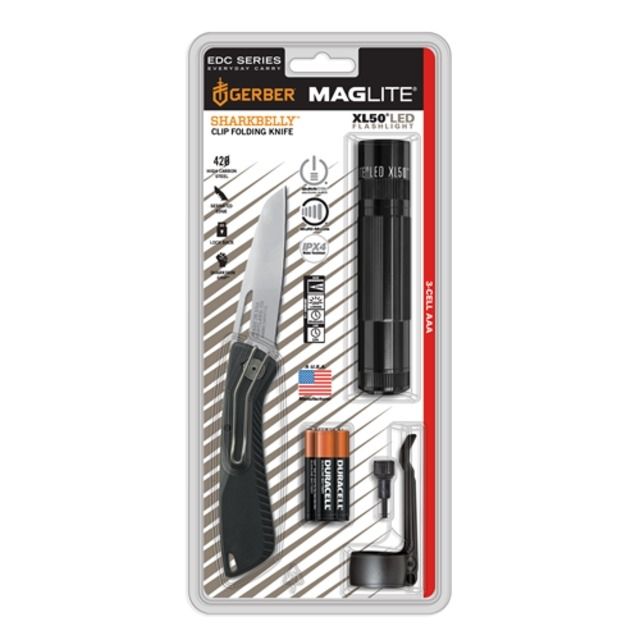 Maglite Xl50 3 Aaa-cell Flashlight/knife Combo - Maglite