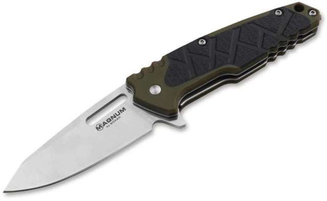 Magnum Enok Folding Knife 2.56in 440A Rubber Synthetic Black Handle - Magnum