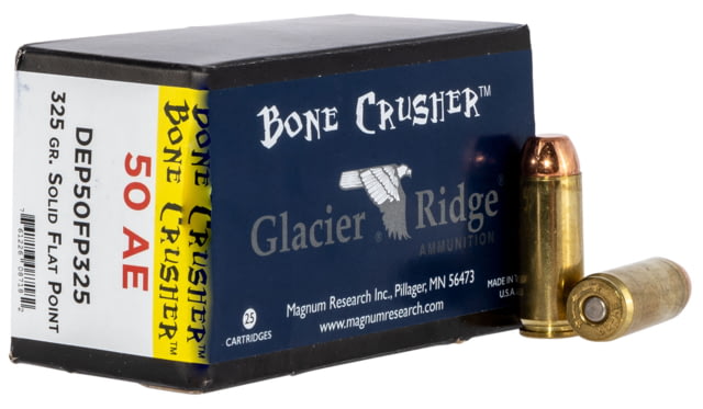 num Research BoneCrusher .50 Action Express 325 Grain Flat Point Centerfire Pistol 20 Rounds Ammo
