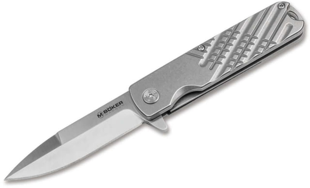 Magnum Triple-S Point Folding Knife 3.03in 8Cr13MoV Stainless Steel Silver Handle - Magnum
