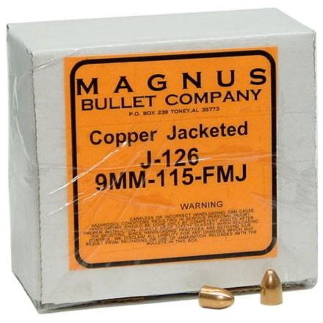 Magnus Allstar/Magnus Bullets 9mm .355in 115 gr FMJ 500/ct - Magnus