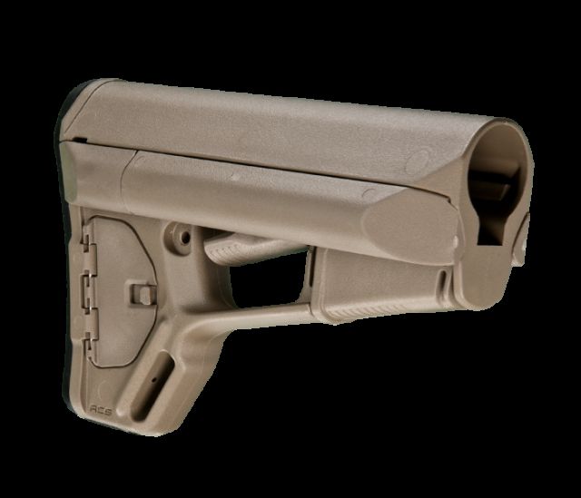 USED Magpul Industries ACS Rifle Stock w/Storage Fits AR-15/M-16 Mil-Spec Flat Dark Earth MPIMAG370FDE EDEMO3 Used Condition Like New - Magpul Industries