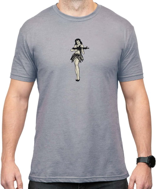 Magpul Industries Hula Girl CVC Graphic T-Shirts - Men's Stone Gray Heather Cotton/Polyester Short Sleeve Large