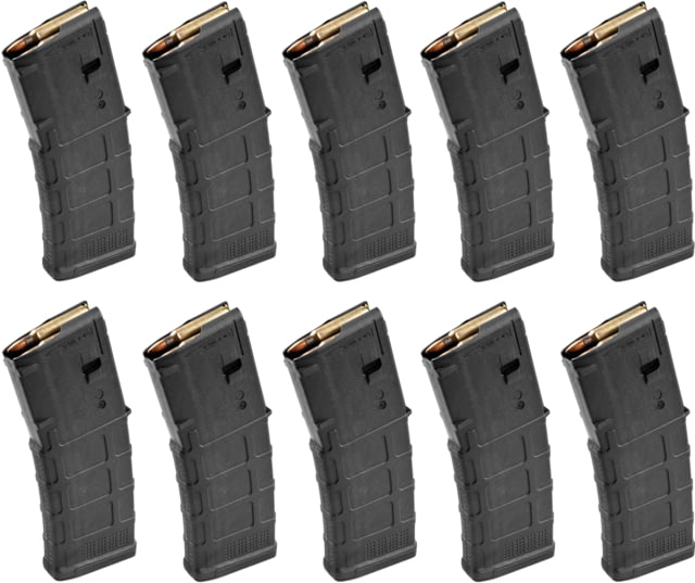 pul Industries PMAG 10/30 AR/M4 GEN M3 Rifle Magazine 10 Round 5.56x45 Black 10-pack Ammo