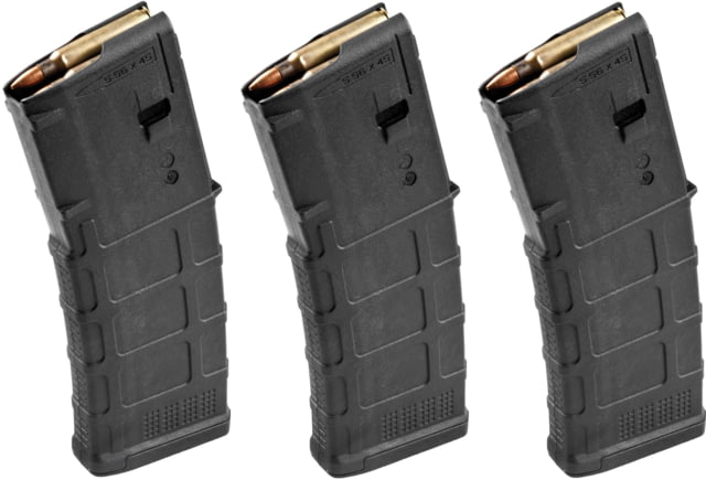 pul Industries PMAG 10/30 AR/M4 GEN M3 Rifle Magazine 10 Round 5.56x45 Black 3-pack Ammo