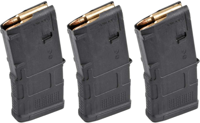pul Industries PMAG GEN M3 AR-15/M16/M4 Rifle Magazine .223 Rem/5.56x45mm NATO 20 Round Black 3 Pack Ammo