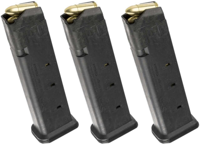 pul Industries PMAG GL9 Glock 17/19/26/34/45 Pistol Magazine 9mm Luger 21 Round Black 3 Pack Ammo