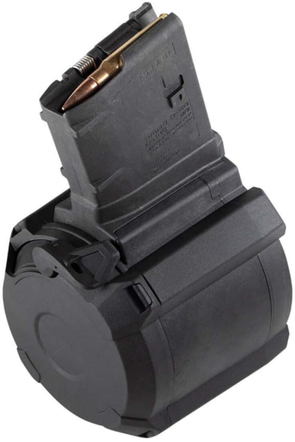 pul Industries PMAG GEN M3 AR-10/M110/SR25 Drum Rifle Magazine .308 Win/7.62x51mm NATO 50 Round Black 1 Pack Polymer 50RD Ammo