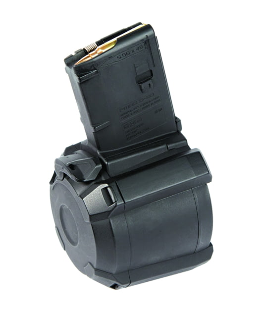 USED Magpul Industries PMAG D-60 AR/M4 Gen M3 Rifle Magazine 5.56x45mm NATO/.223 Remington 60 Round Black 1 Pack Polymer MAG576-BLK-60RD - Magpul Industries