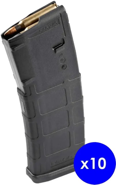 pul Industries PMAG GEN M2 MOE AR-15/M16/M4 Rifle Magazine .223 Rem/5.56x45mm NATO 30 Round Black 10 Pack Polymer MGMPI571 Ammo