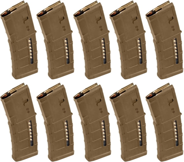 pul Industries PMAG GEN M3 AR-15/M16/M4 .223 Rem/5.56x45mm NATO Modified Coyote Brown 10-Pack Ammo