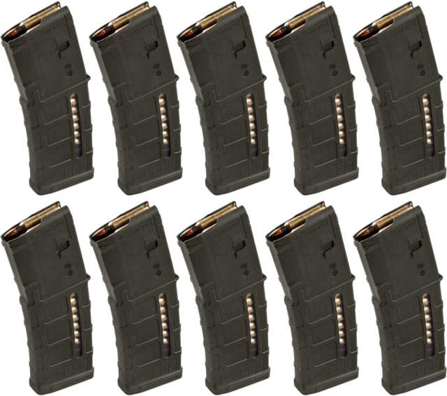 pul Industries PMAG GEN M3 AR-15/M16/M4 .223 Rem/5.56x45mm NATO Olive Drab Green 10-Pack Ammo