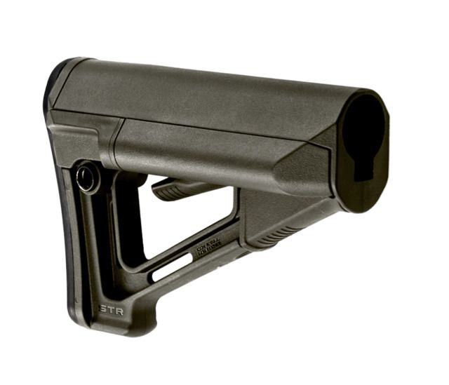 Magpul Industries STR Rifle Stock w/Storage Fits AR-15/M4 Mil-Spec OD Green MAG470OD