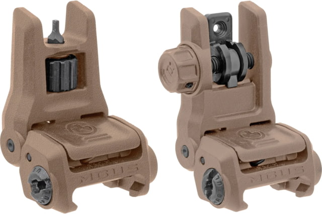 Magpul MBUS 3 Front and Rear Flip Sights Set FDE