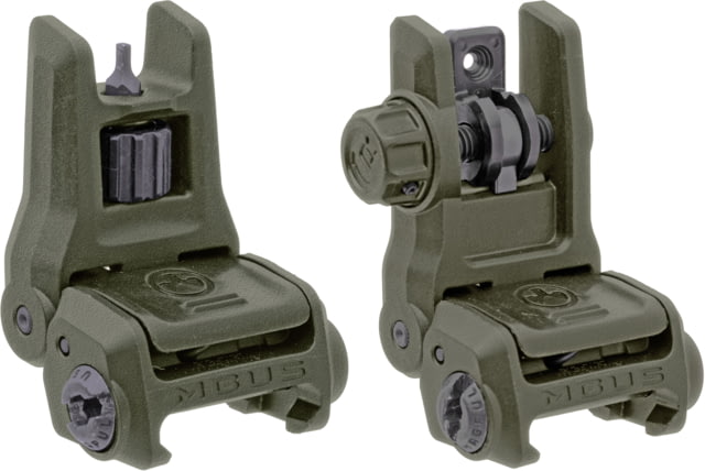 Magpul MBUS 3 Front and Rear Flip Sights Set OD Green