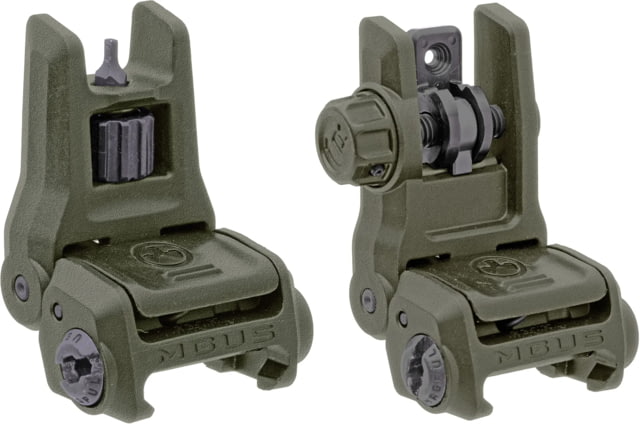 Magpul MBUS 3 Front and Rear Flip Sights Set OD Green