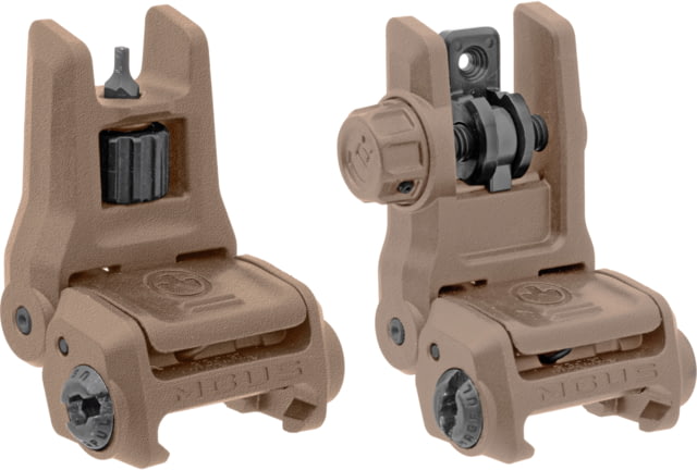 Magpul MBUS 3 Rear and Front Flip Sights Set FDE
