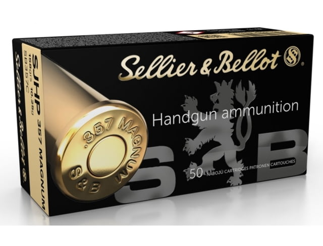 lier & Bellot .357 Magnum 158 Grain Semi-Jacketed Hollow Point Pistol 50 Rounds Ammo