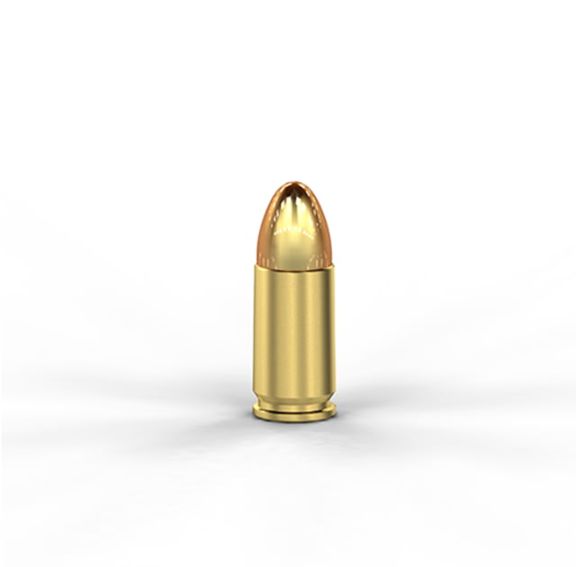 tech 9mm Luger 124 Grain Full Metal Jacket Brass Cased Pistol 50 Rounds Ammo