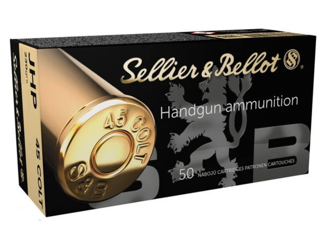 lier & Bellot 45 Colt 230 Grain Cowboy Action Jacketed Hollow Point Pistol 50 Rounds Ammo