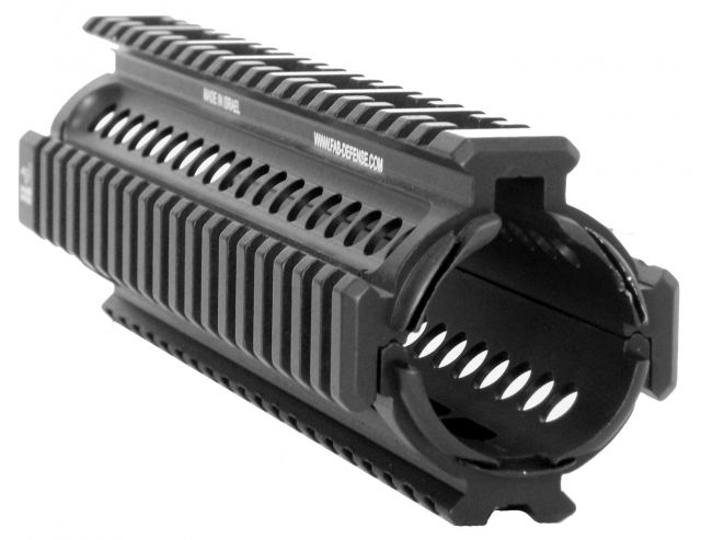 FAB Defense M16 Aluminum AR-15 Picatinny Quad Rail Handguard Mid-Length Black - Fab Defense