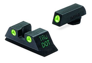 USED Meprolight Self Illuminated Tru-Dot Fixed Snag Free Night Sight For Glock 42/43 Green/Green ML10220 EDEMO2 Used Condition Fair - Meprolight