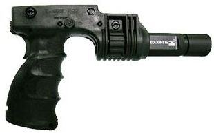 FAB Defense Grip and 1in Flash Light Adapter w/ Rear Activation Button Black fx-tgripRB - Fab Defense