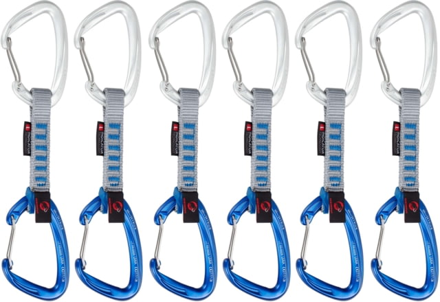 Mammut Mammut Crag Wire 10 cm Indicator 6-Pack Quickdraws Wire Gate/Wire Gate Silver-Ultramarine 10 cm - $129.95 at Optics Planet