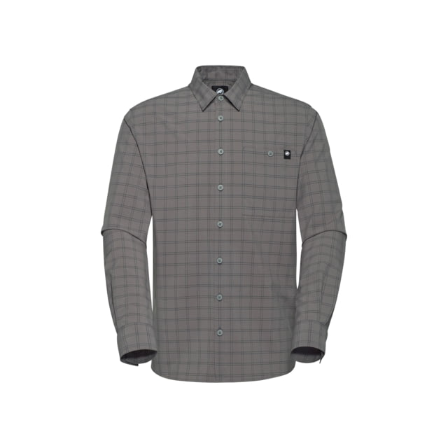 Mammut Lenni Longsleeve Shirt - Men's Steel-Black M