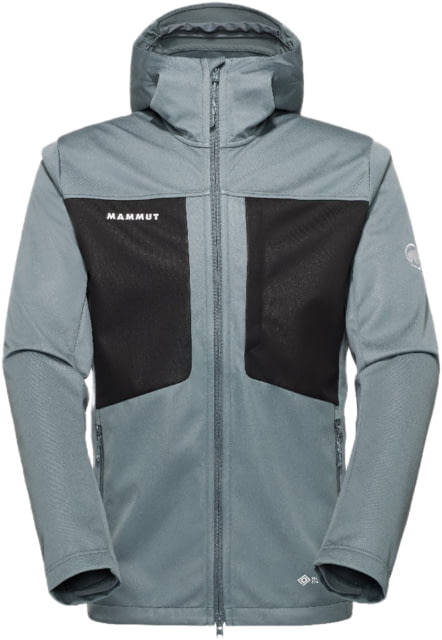 Mammut Ultimate VIII SO Hooded Jacket - Men's Strata-Black Extra Large