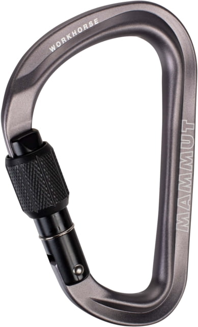 Mammut Workhorse HMS Screwgate Carabiner Screw Gate Grey one size