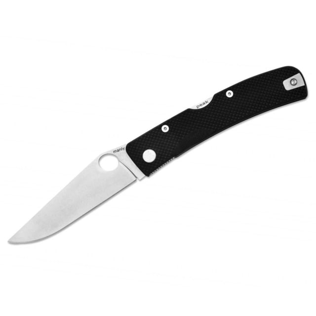 Manly Peak G10 D2 Two Hand Folding Knife Black Small - Manly