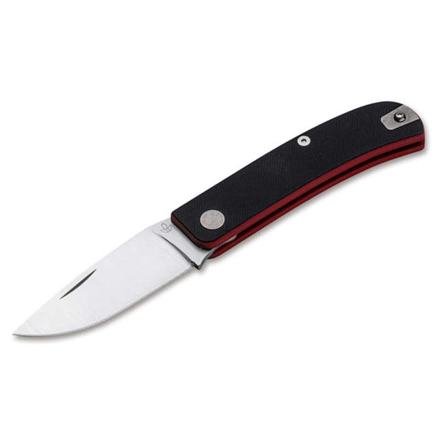 Manly Wasp 14C28N Folding Knife Red/Black Small - Manly