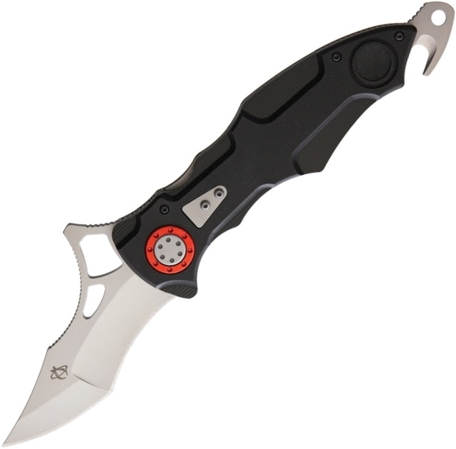 Mantis Bram Frank Design Folding Knife 3.75in Matte Finish Aus-8 SS Blade Black Textured G10 Handle Siko Grind Blade Created In Collaboration With