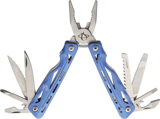 Mantis Multi Tool with Blue Aluminum Handle Multi-Tools Folding Knife Multi Tool 2.75in Closed Blue Aluminum Handles - Mantis