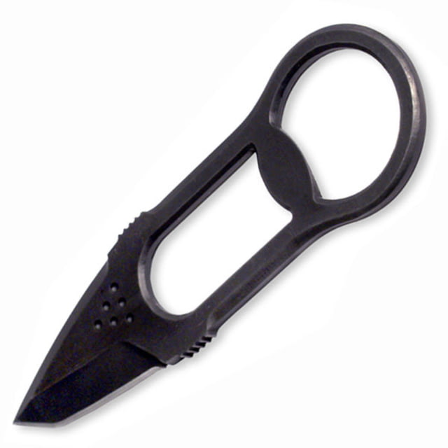 Mantis Picker 2 Black Stainless Handle Black BladePlain w/Sheath MN - Mantis