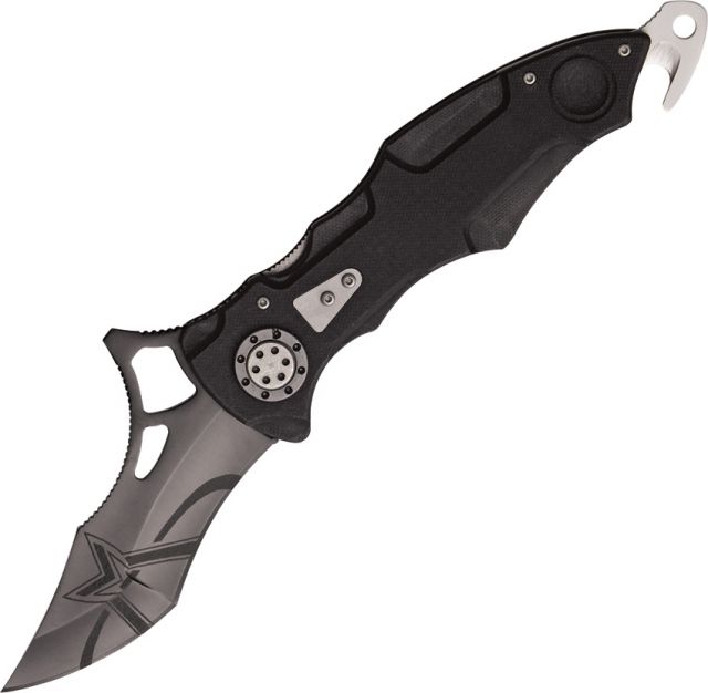 Mantis Z'Mora Fold Knife Black PS Blade Black G-10 handle MAN - Mantis