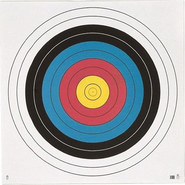 Maple Leaf Press FITA Target 10-Ring 80 cm. 12 pk. Assorted - Maple Leaf Press