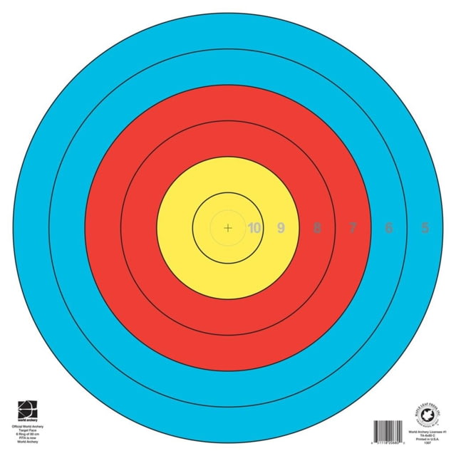 Maple Leaf Press FITA Target 6-Ring 80 cm. 1 pk. - Maple Leaf Press