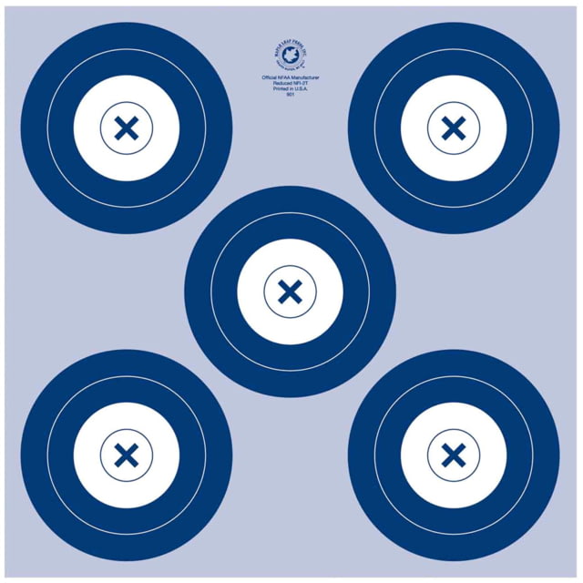 Maple Leaf Press Maple Leaf NFAA Indoor Target 5 Spot Target 25 pk 1006500 - Maple Leaf Press