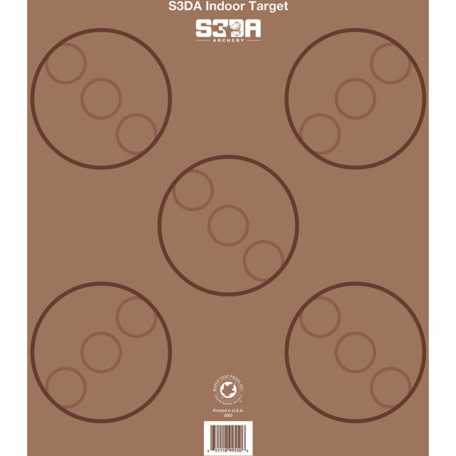 Maple Leaf Press Maple Leaf S3DA 3D Target Face 25 Pack Brown - Maple Leaf Press