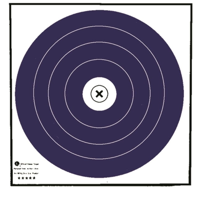 Maple Leaf Press NFAA Indoor Target Blue/White 40 cm. 100 pk. - Maple Leaf Press