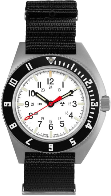 Marathon Arctic Steel Navigator Automatic Unisex Watches 41mm Sapphire Nylon Defstan Strap Black