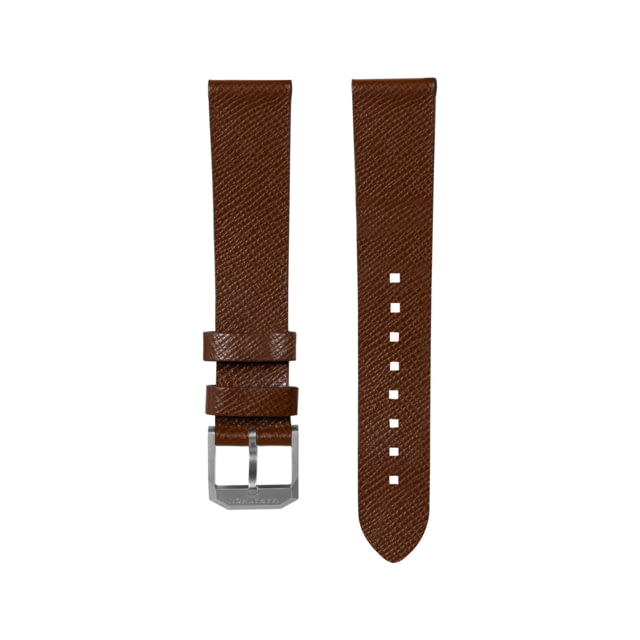Marathon Cross Hatch 2-Piece Strap Italian Leather Steel Buckle 20mm Cognac Extra Long