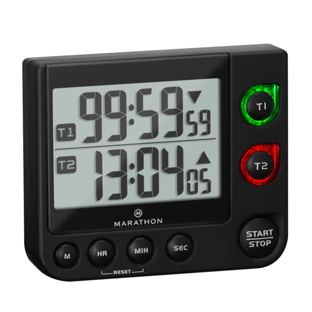 Marathon 100 Hour Dual Timer Black