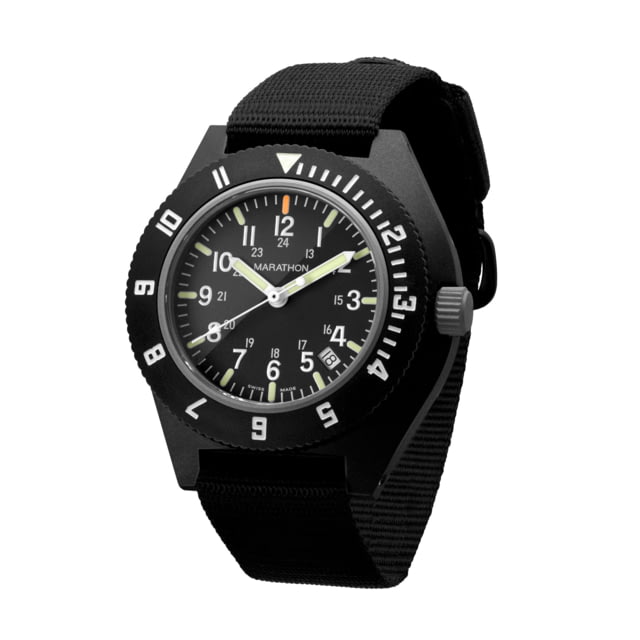 Marathon 41 mm Maraglo Navigator Watch w/Date Ballistic Nylon Black