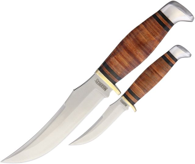 Marbles 2 Pc Stainless Steel Hunting Knife Set6.25in Hunter Knife and 9.75in Skinner MR396/MR397 SET