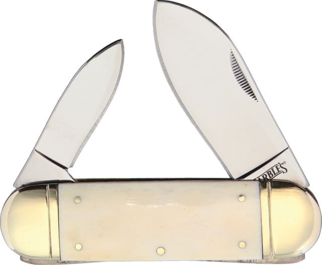 Marbles Sunfish White Smooth Bone Folding Knife Mirror finish stainless spear and pen blades White smooth bone handle MR581/ PK510WH - Marbles