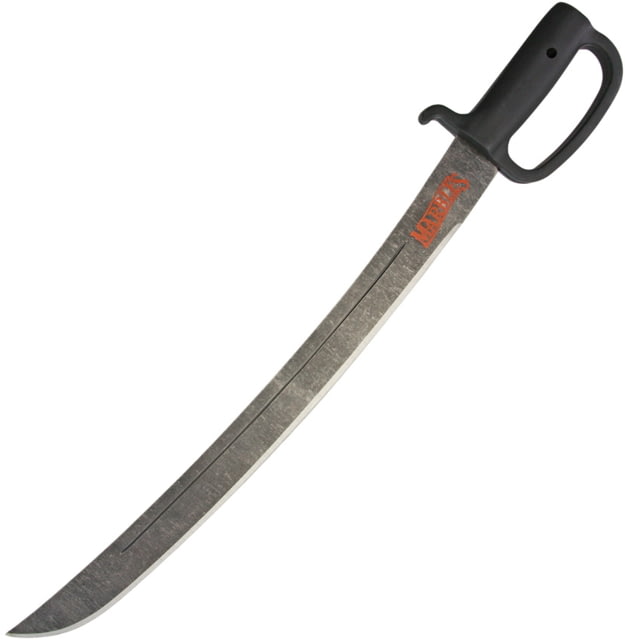 Marbles Sword Handle 27in Overall 22in Black Stonewash 1075Hc Steel Blade Black Synthetic Handle Black - Marbles